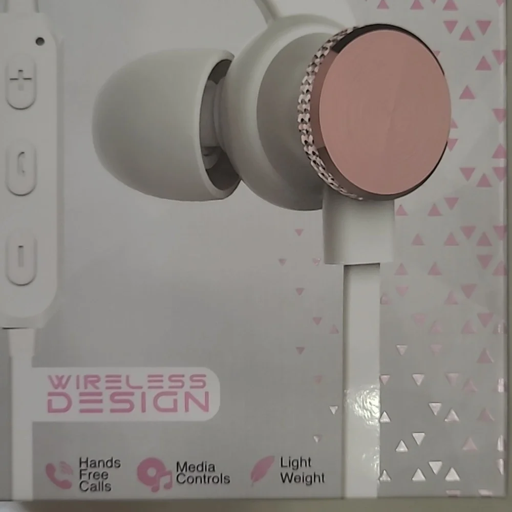🎁 Rhythm ION Metallic Wireless Earbuds - Metallic Pink - Picture 3 of 4